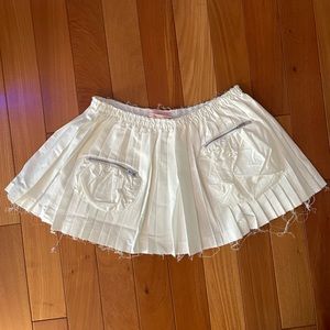 Urban outfitters flared white skirt
